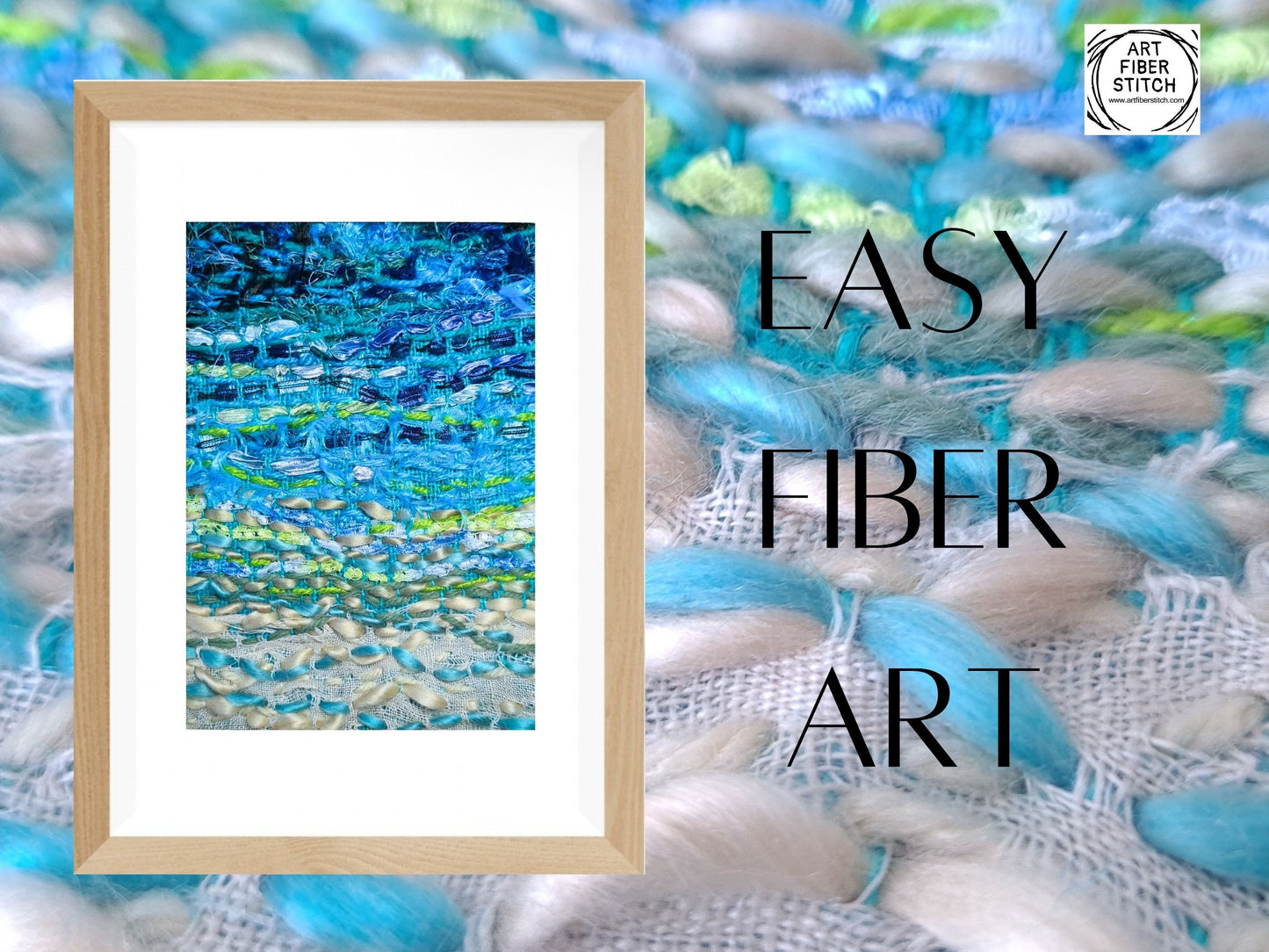 Blue Lagoon Fabric Art Kit, Beginners Embroidery, easy sewing project, Kids craft, Childrens sewing, Creative Mindful Stitch Therapy