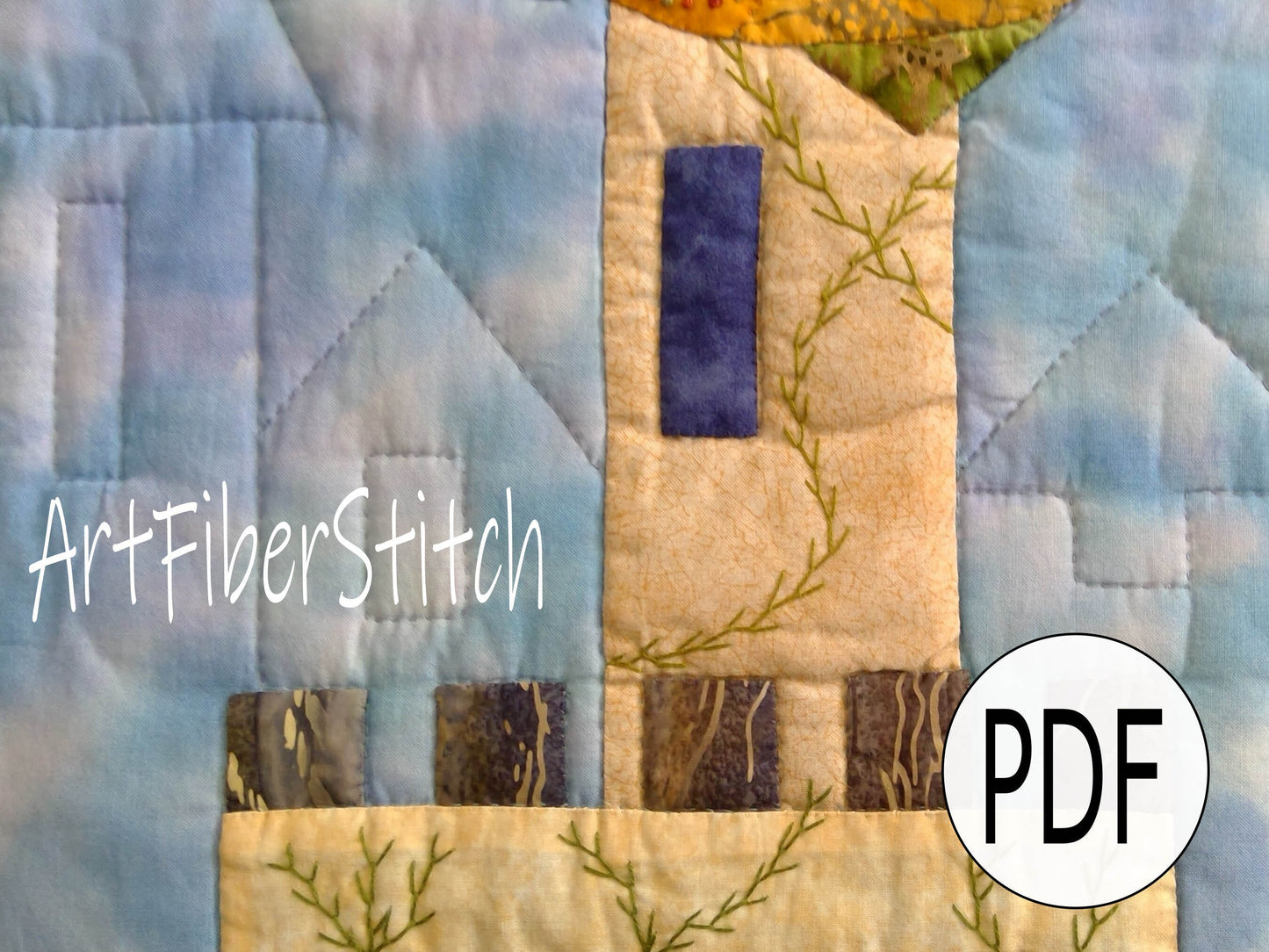 Dragons Keep a dragon PDF applique and quilting pattern Instant download Childs Wall hanging Mini Quilt Hand sewing Embroidery design