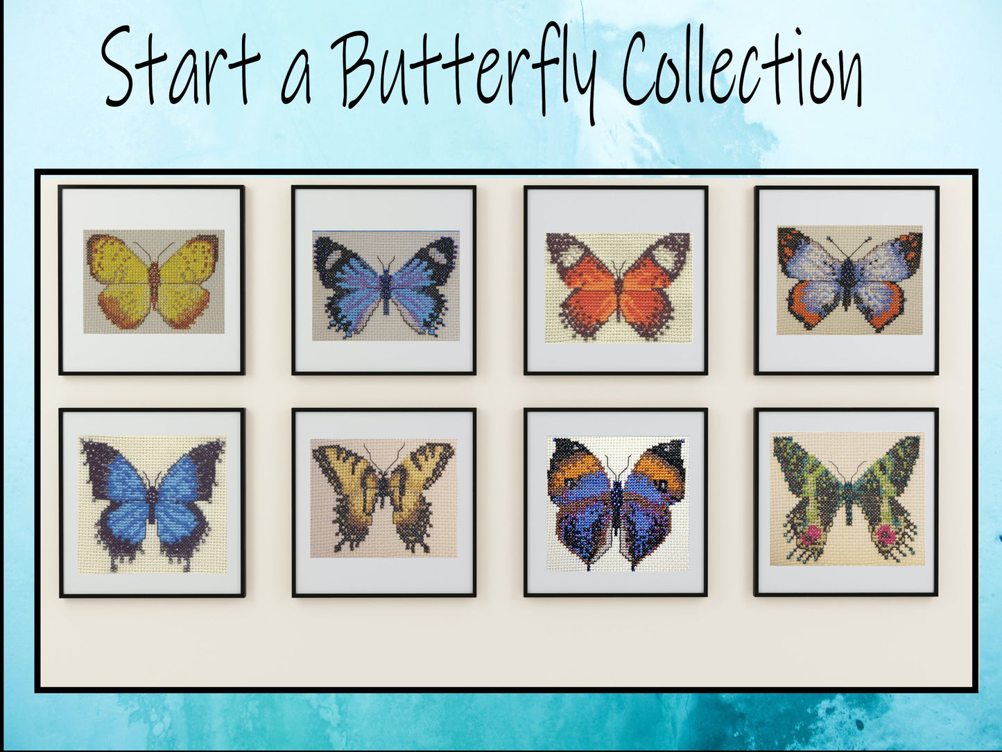 Madagascan Sunset Moth Cross Stitch Pattern PDF, X Stitch pattern Instant Download, Insect embroidery tutorial, Embellished x-stitch PDF