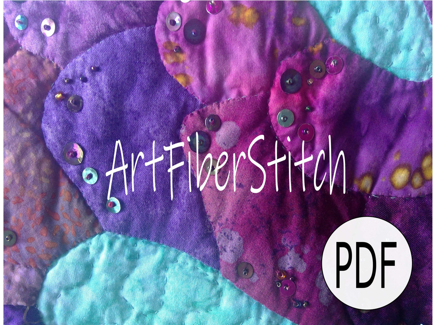 Mermaid Tails a appliqued and quilted PDF wall hanging pattern Instant download Childs Wall hanging Mini Quilt Hand sewing Embroidery design