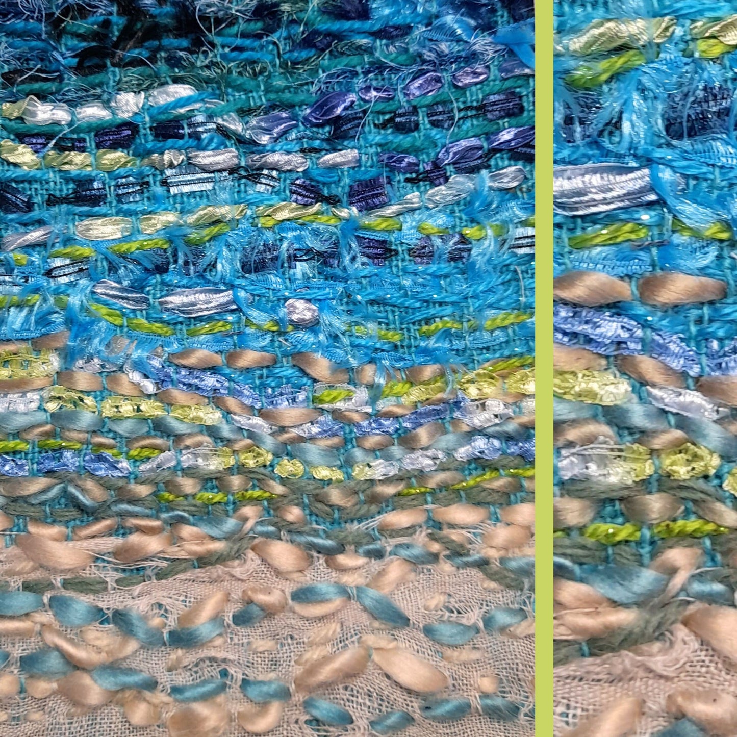 Blue Lagoon Fabric Art Kit, Beginners Embroidery, easy sewing project, Kids craft, Childrens sewing, Creative Mindful Stitch Therapy