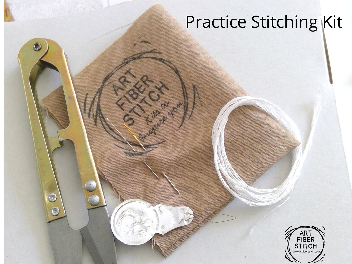 Crazy Crane Slow Stitching Kit, Beginners Embroidery, easy sewing project, Fabric Collage, Mindful Craft, Stitch Therapy