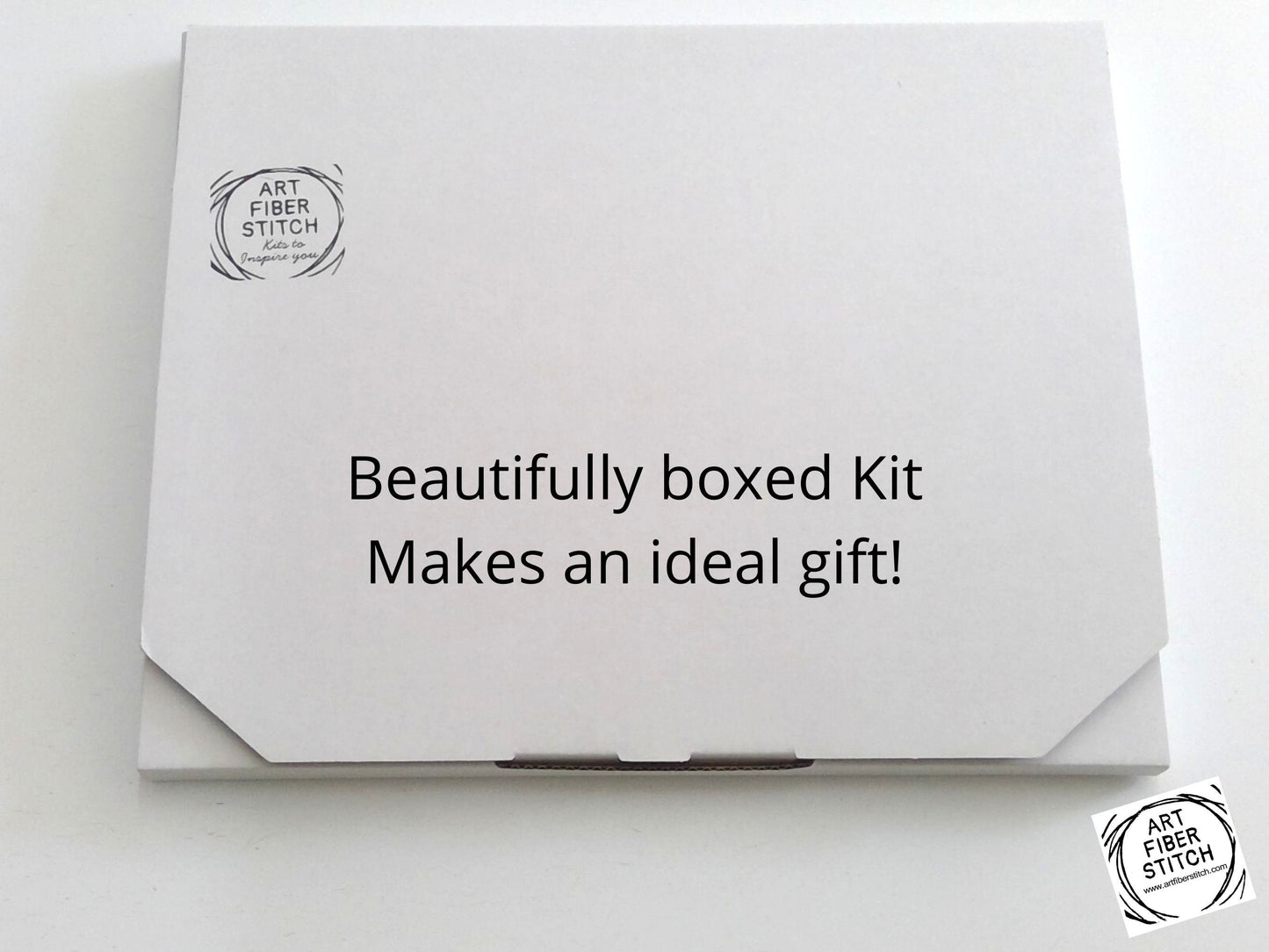 Crazy Crane Slow Stitching Kit, Beginners Embroidery, easy sewing project, Fabric Collage, Mindful Craft, Stitch Therapy